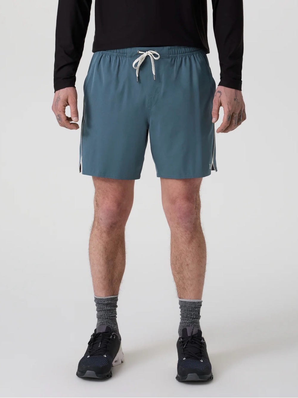 Vuori Trail Short Pacific/Heather Gray Men’s Size Small Lined